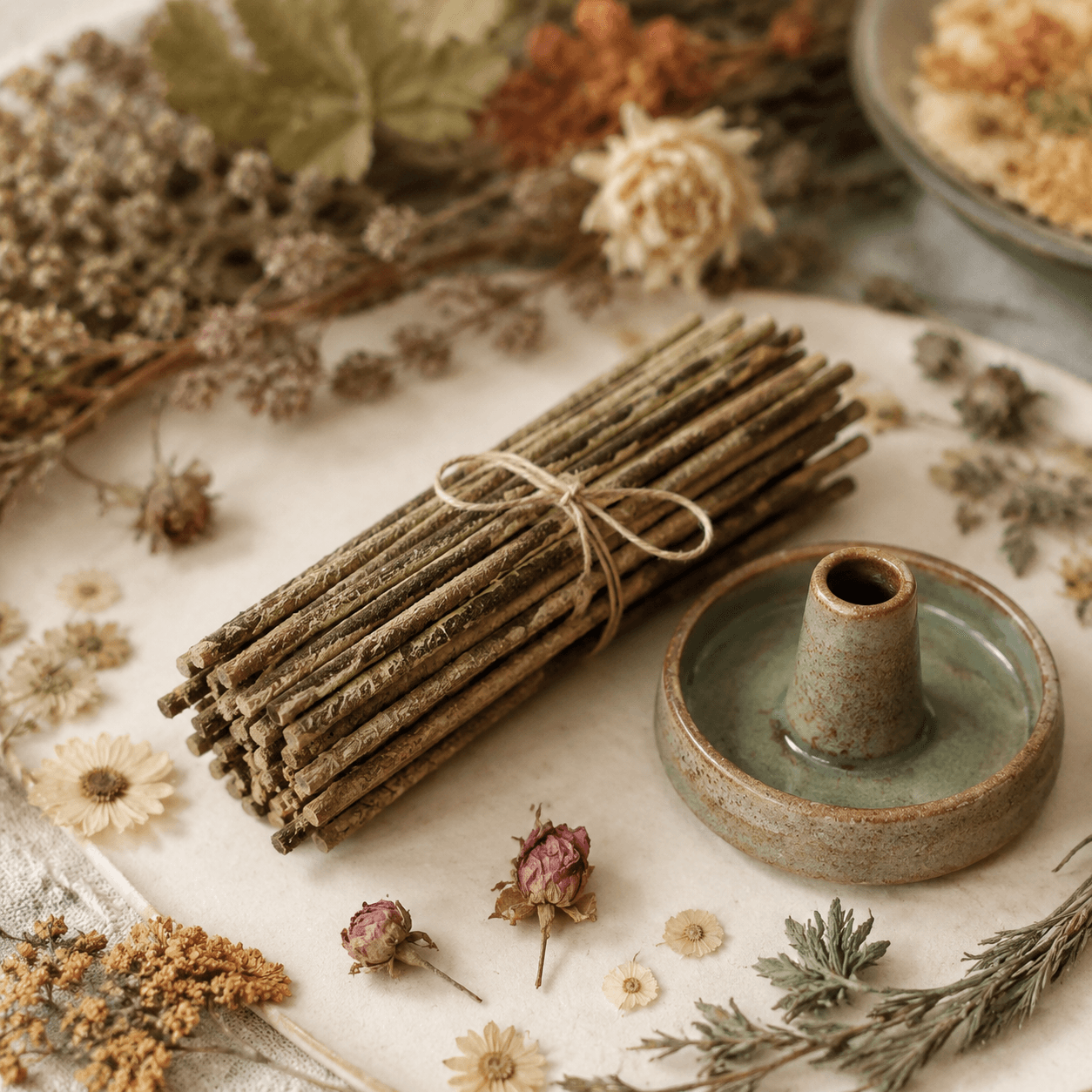 Incense Sticks & Holder Set