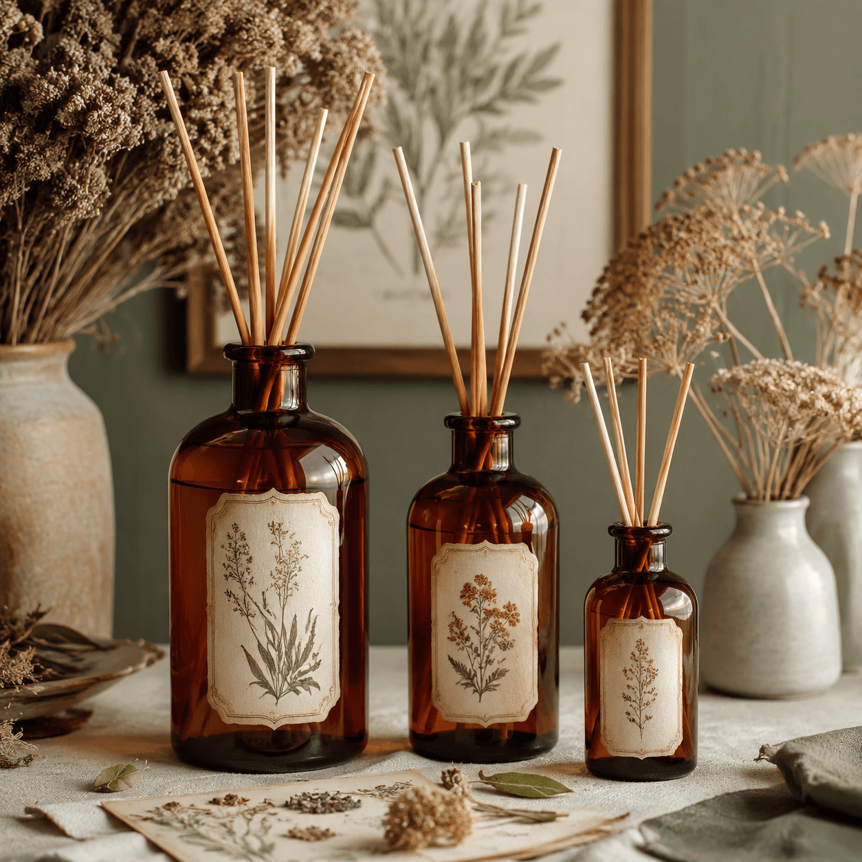 Reed Diffuser Set — Three Scents